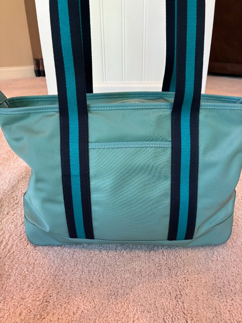 Coach NYL Ellis Tote Blue Green Multi - Picture 2 of 15
